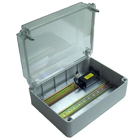 din rail enclosure metal|din rail enclosure with terminals.